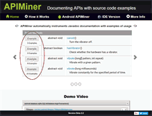 Tablet Screenshot of apiminer.org